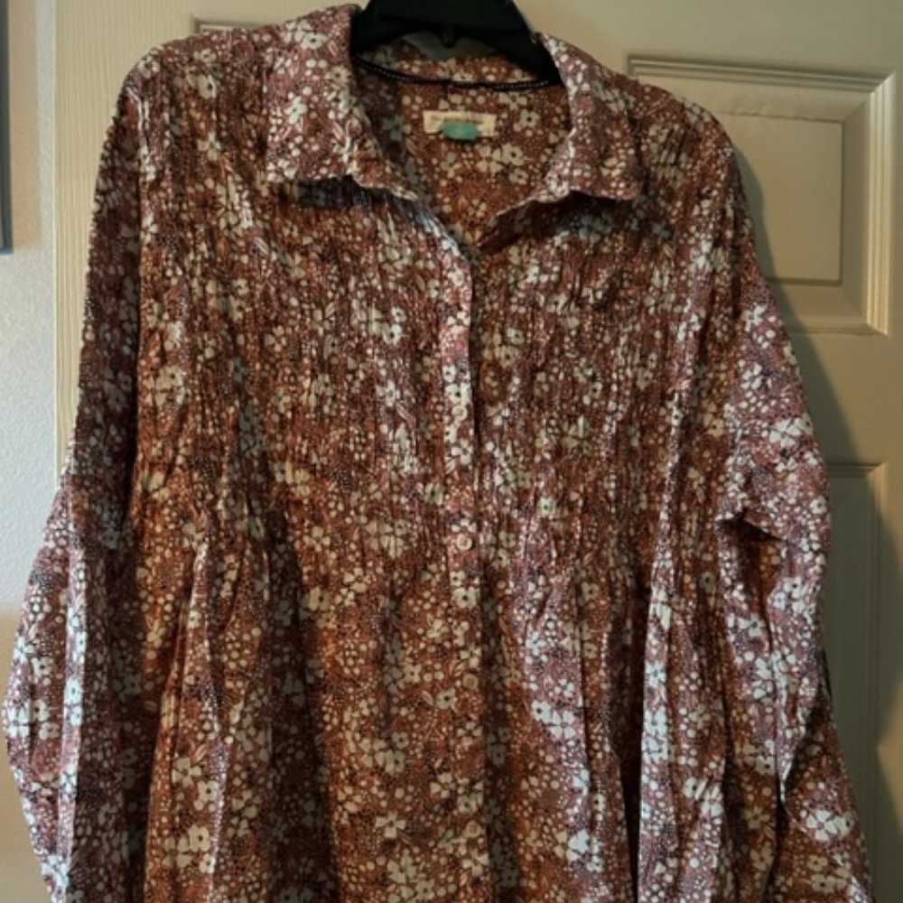 Button-up Blouse from Anthropologie - Size 1X